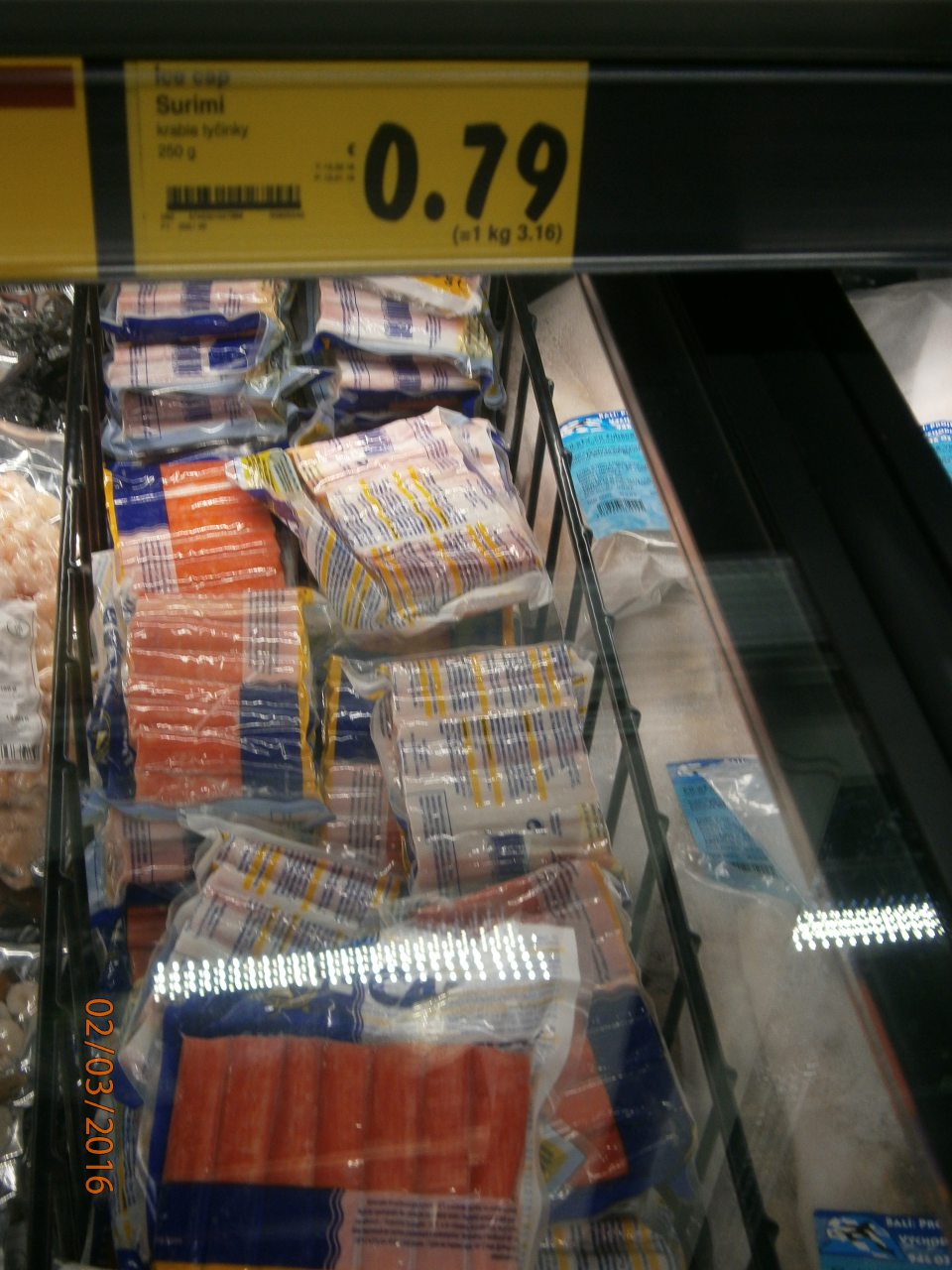 Nesprávne označený výrobok v mieste predaja.