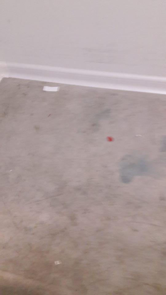 V chladiacom boxe prevádzky znečistená podlaha.