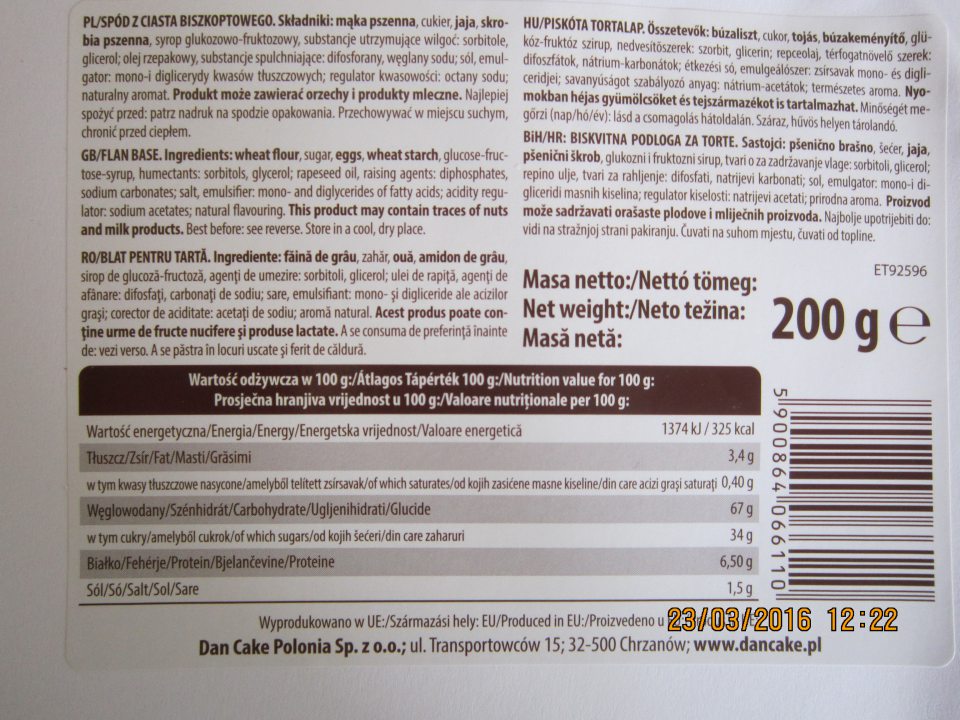 Predaj výrobku neoznačeného v kodifikovanej podobe štátneho jazyka.