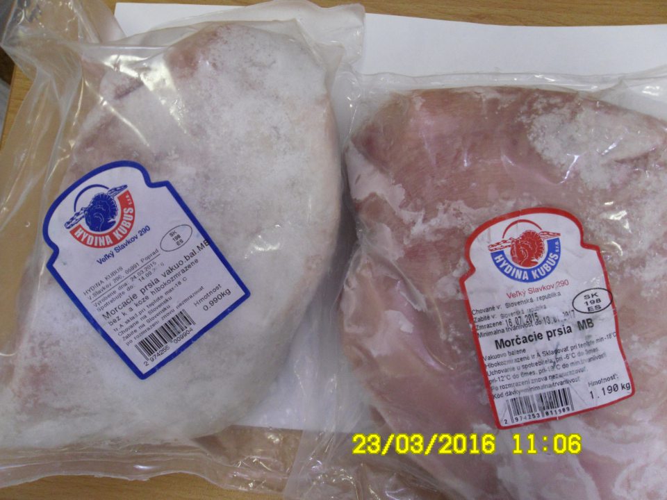 Predaj tovaru s poškodeným vákuovým balením.