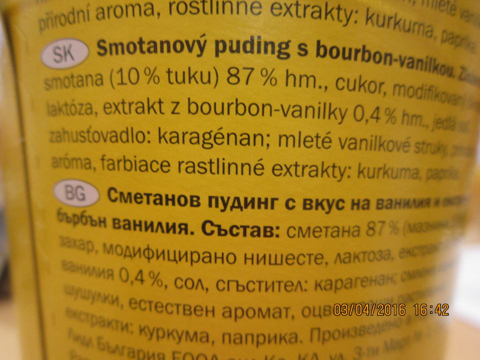 V označení predávaného mliečneho výrobku nie sú látky spôsobujúce alergie zreteľne zvýraznené.