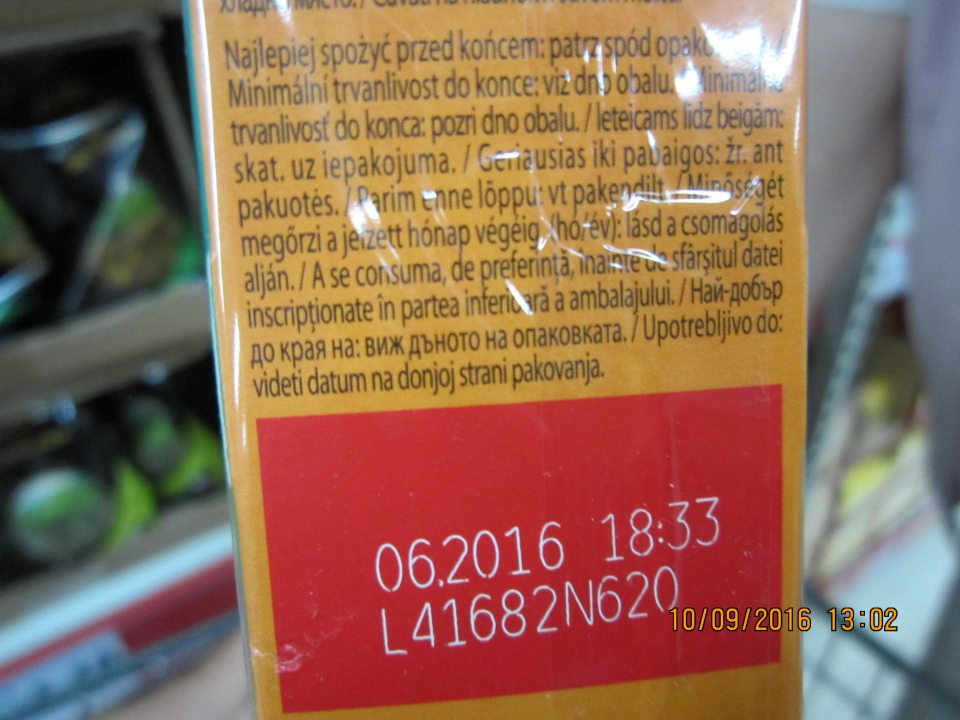 Predaj tovaru po uplynutí minimálnej trvanlivosti.