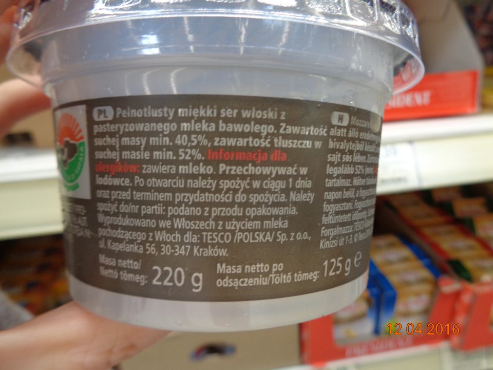 Predaj výrobku neoznačeného údajmi v štátnom jazyku.