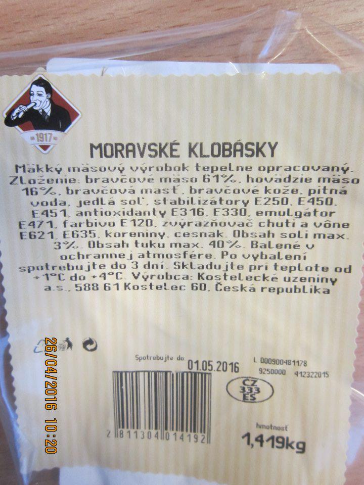 Predaj výrobku, pričom je nesúlad v označení na originálnej etikete danej výrobcom s údajmi na etikete vytlačenej z váhy. 