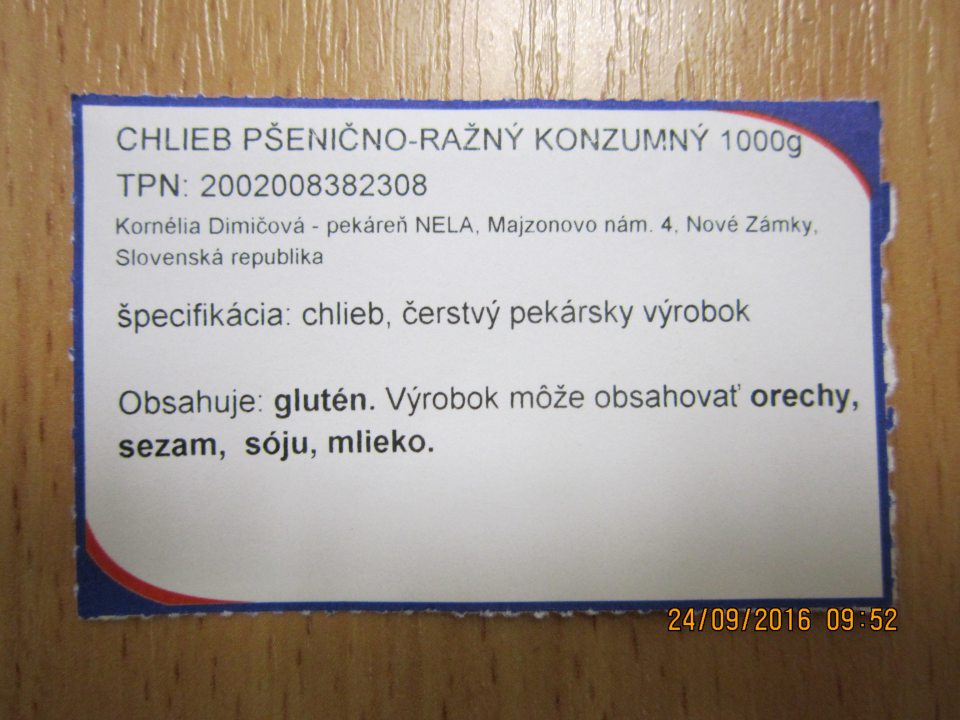 Na predajnej ploche pri predaji nebalených pekárskych výrobkov klamlivo označený výrobca. Skutočný dodávateľ Tatrapeko, Liptovský Mikuláš. 