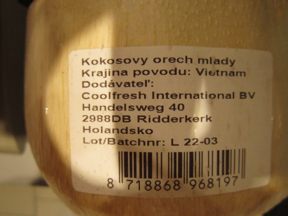 Predaj nesprávne označeného výrobku.