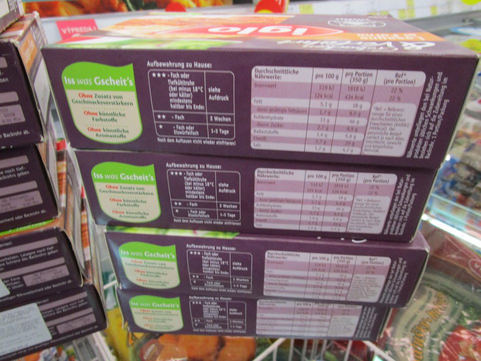 predaj potravín bez označenia v kodifikovanej podobe štátneho jazyka 