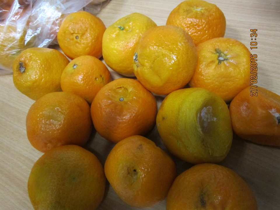 Predaj ovocia nevhodného na ľudskú spotrebu.