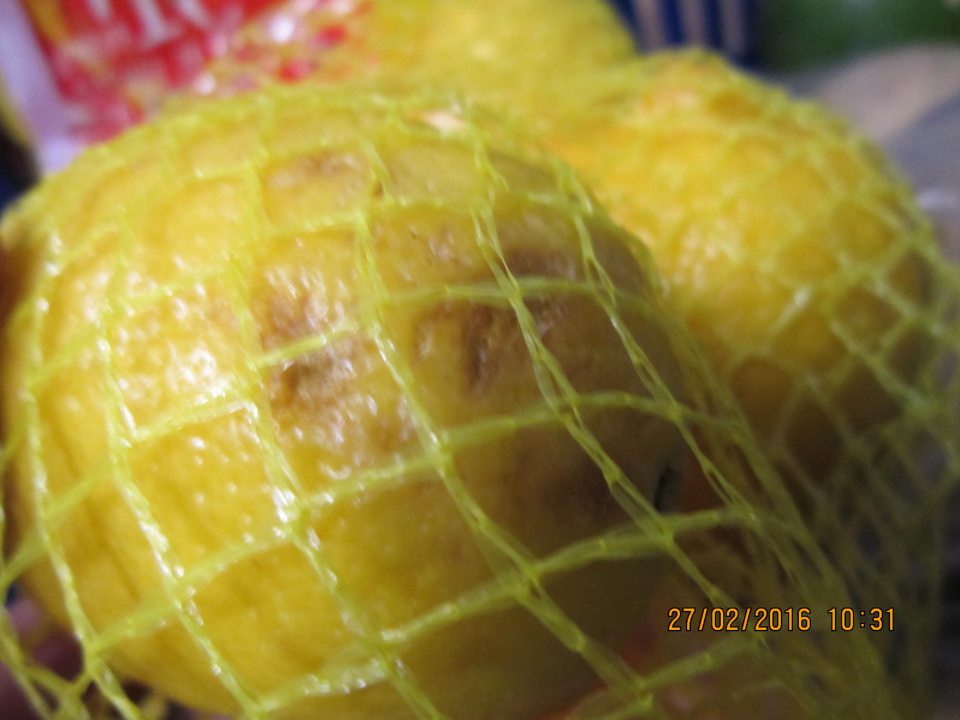 Predaj ovocia nevhodného na ľudskú spotrebu.