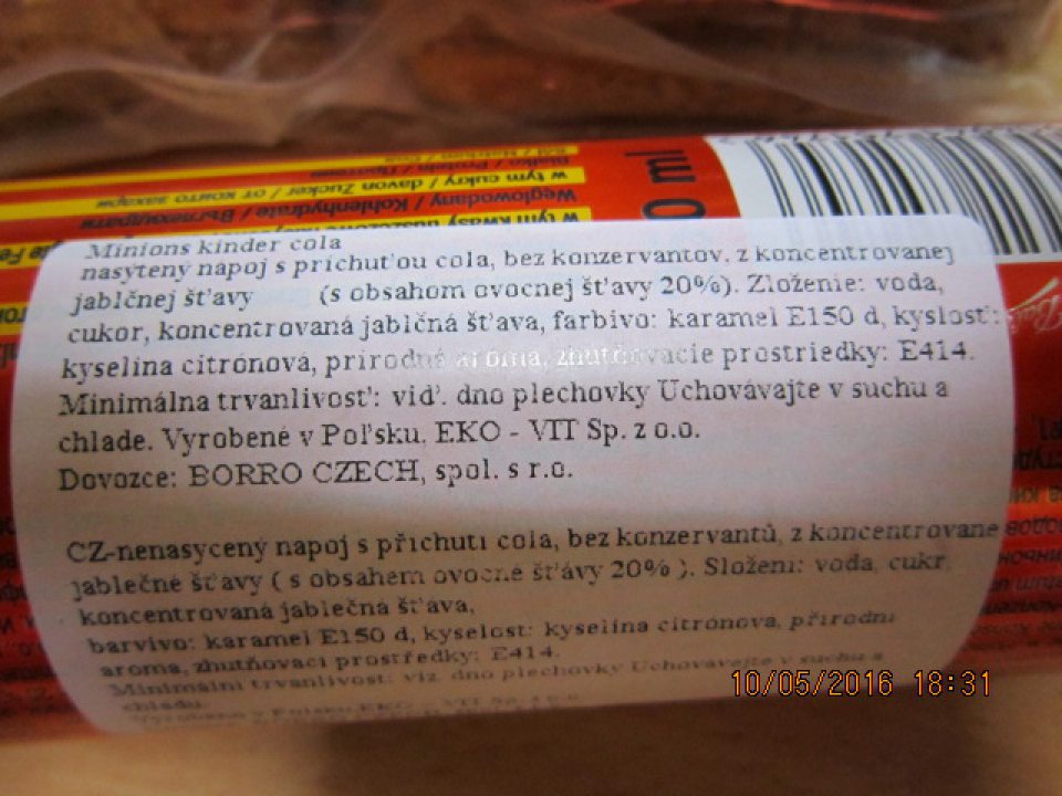 Predaj výrobku s nedostatočným označením.