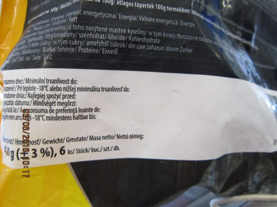 Predaj výrobku bez označenia dátumom minimálnej trvanlivosti.