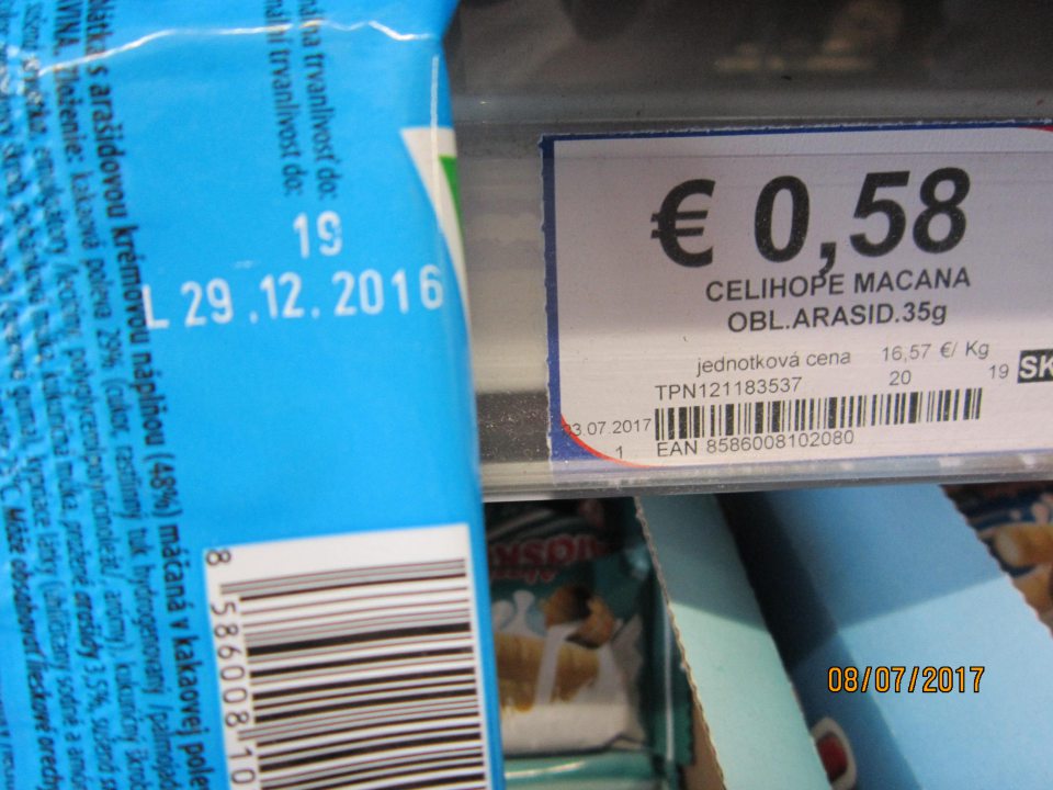 Predaj potraviny po uplynutí dátumu minimálnej trvanlivosti.