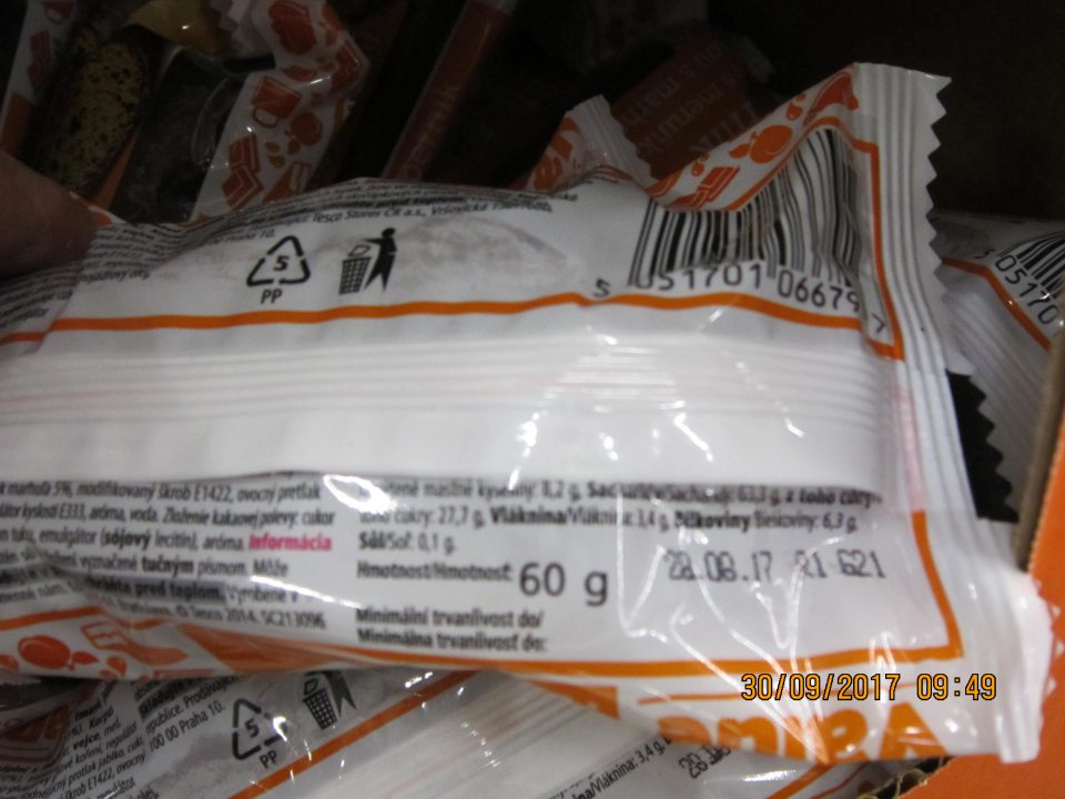 Predaj výrobku po uplynutí dátumu minimálnej trvanlivosti.