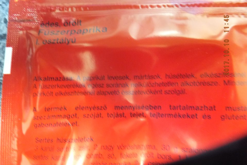 Predaj potraviny neoznačenej v kodifikovanej podobe štátneho jazyka.