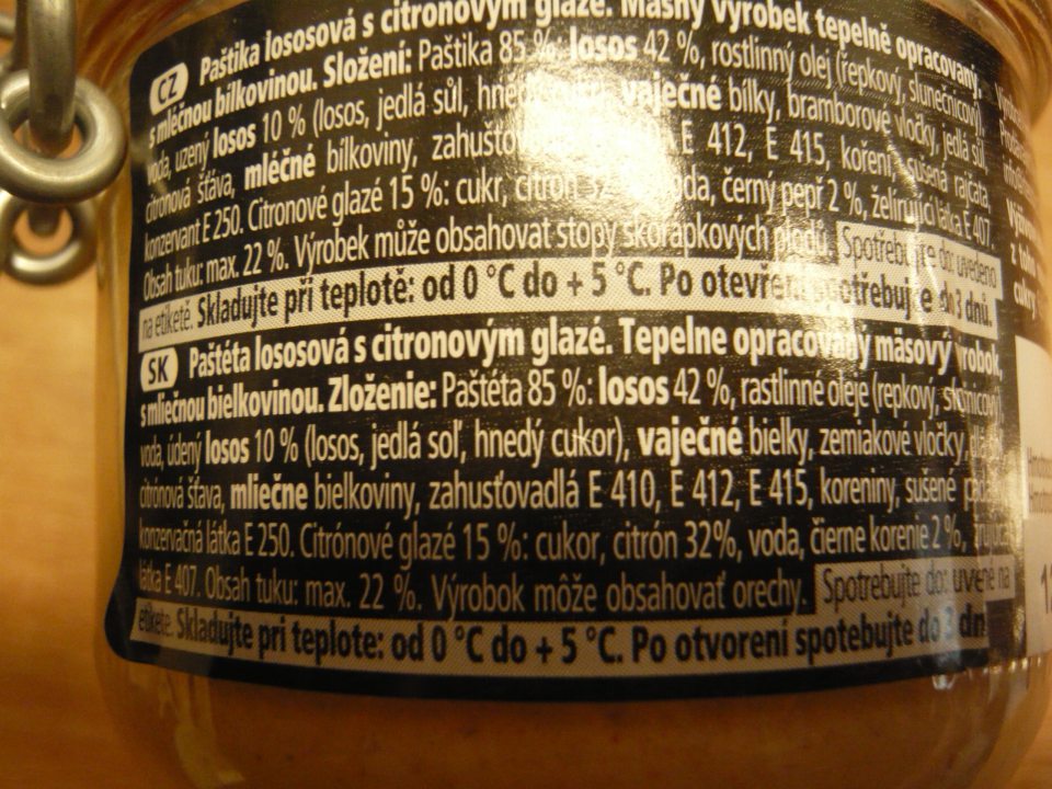 Umiestňovanie na trh 1 druhu potravinárskeho výrobku nesprávne označeného, v označení ktorého nebolo uvedené percentuálne zastúpenie zložky, ktorá bola uvedená v názve výrobku.