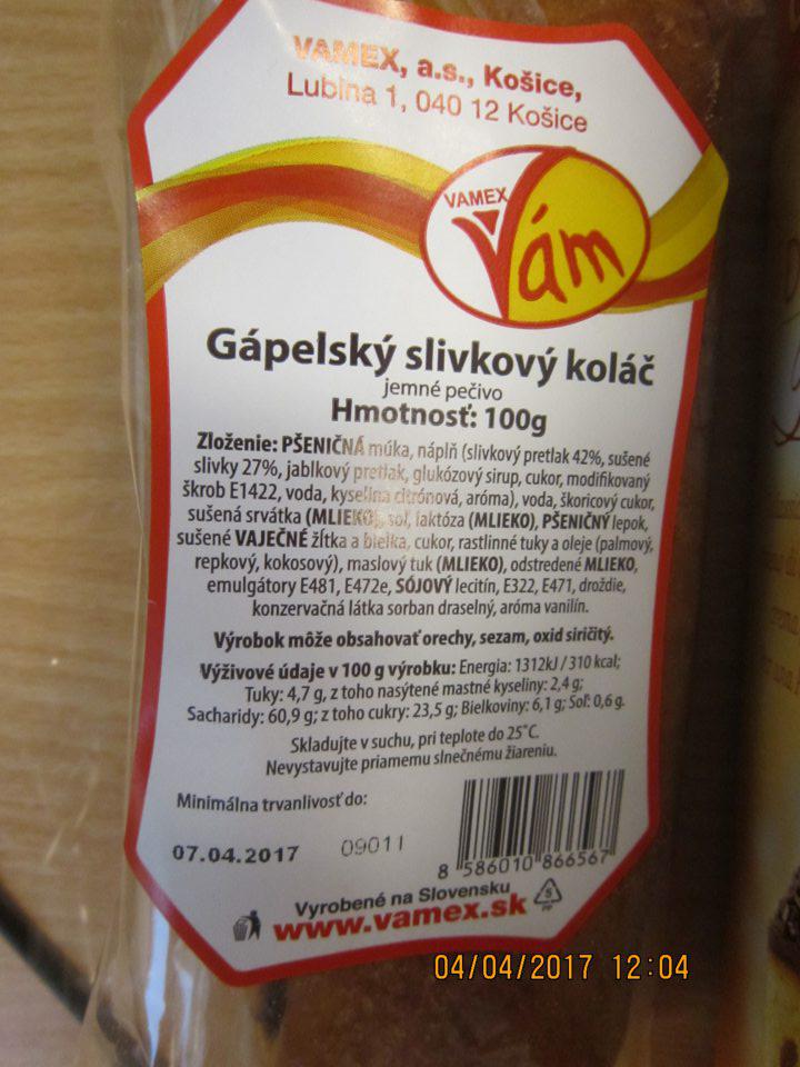 Nesprávne označený potravinársky výrobok, v označení ktorého nie je uvedené hmotnostné zastúpenie zložky, ktorá je uvedená v názve výrobku.