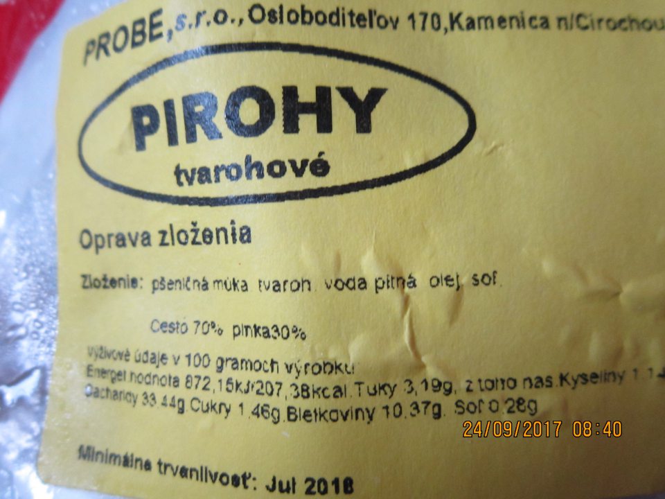 Predaj nesprávne označenej potraviny, v zozname zložiek nie je zdôraznená zložka.