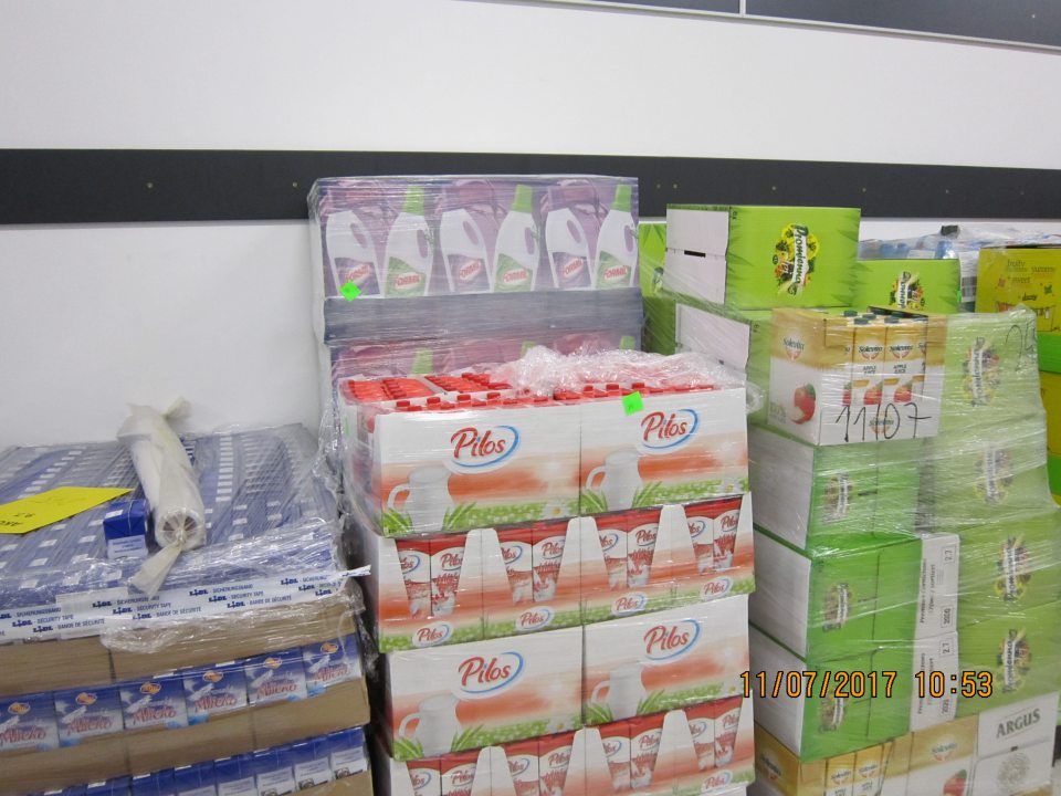 Spoločné skladovanie nezlučiteľných druhov výrobkov.