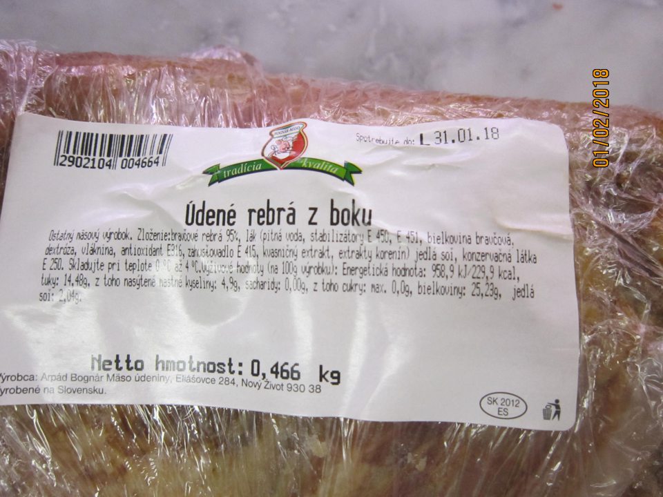 Predaj potraviny po uplynutí dátumu spotreby. 