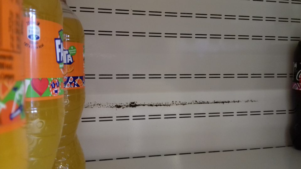 Pleseň v chladiacej vitríne