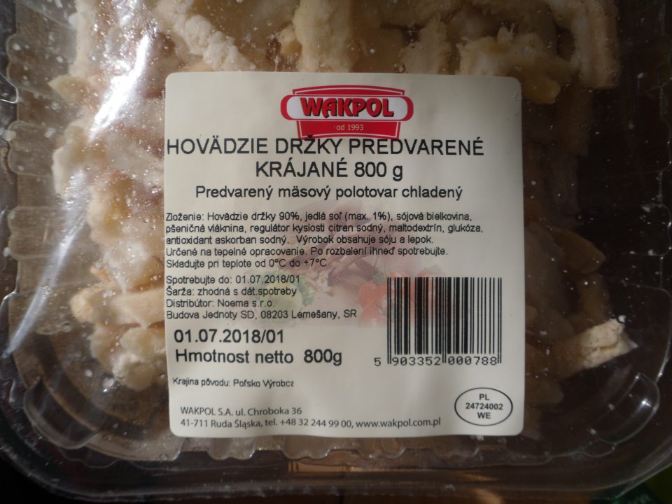 Nesprávne označenie jedného druhu potravinárskeho výrobku, u ktorého neboli zvýraznené zložky, spôsobujúce alergie alebo neznášanlivosť.