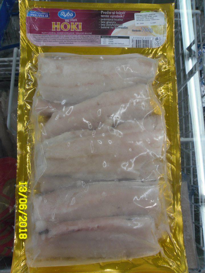 Zistené poškodené vákuové balenie u troch druhov hlbokozmrazených potravín- ryby.