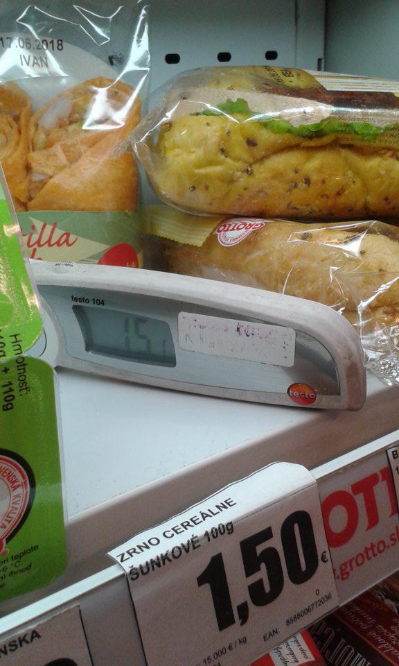Nedodržaný teplotný režim pri skladovaní bagiet. 