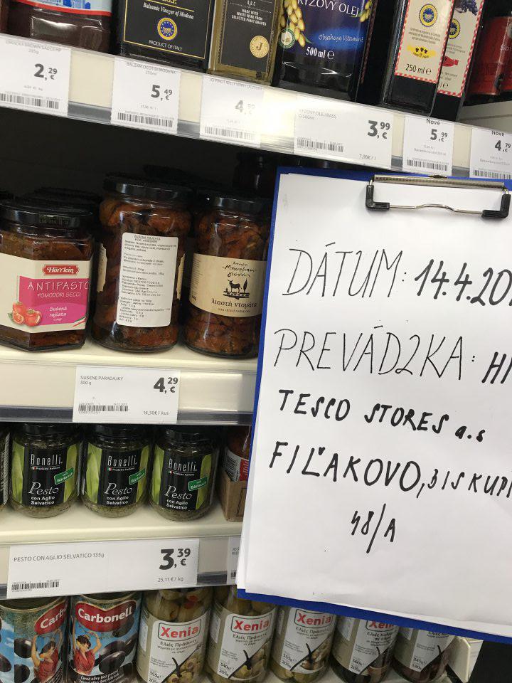 Výrobok neoznačený v kodifikovanej podobe štátneho jazyka-detail