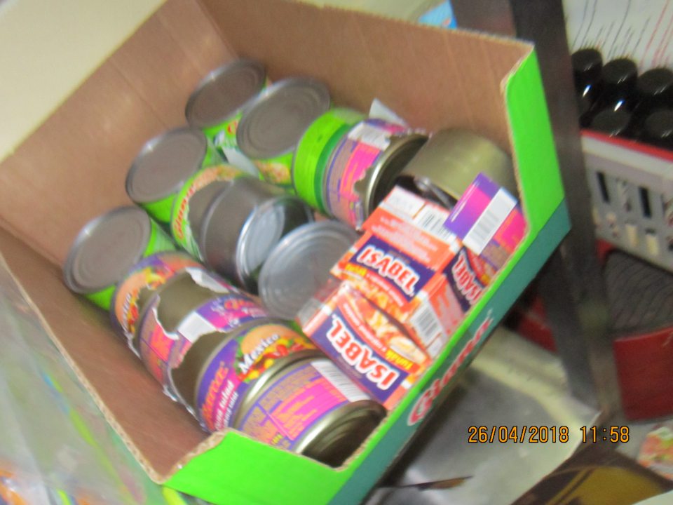 Sklad:exkrementy hlodavcov a nahryzené potraviny.