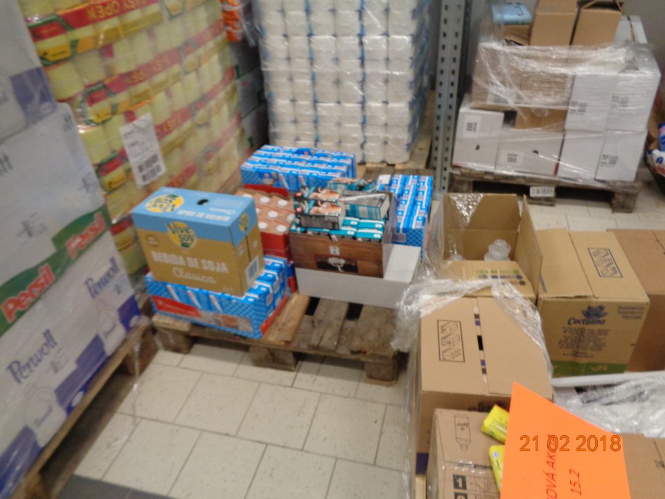 Spoločné skladovanie nezlučiteľných druhov tovaru.