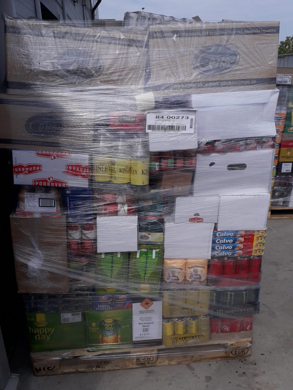 Jedna z ôsmych paliet.