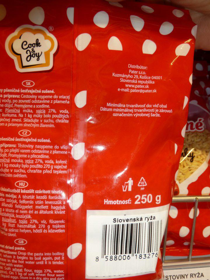 Chýbajúci údaj o výživovej hodnote.