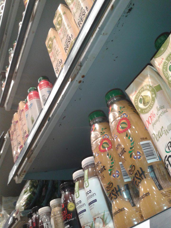 Znečistený chladiaci box