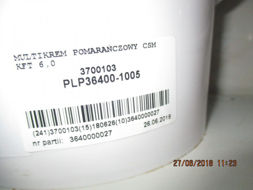 Surovina po uplynutí DMT spoločne uskladnená s ostatnými vyhovujúcimi surovinami.