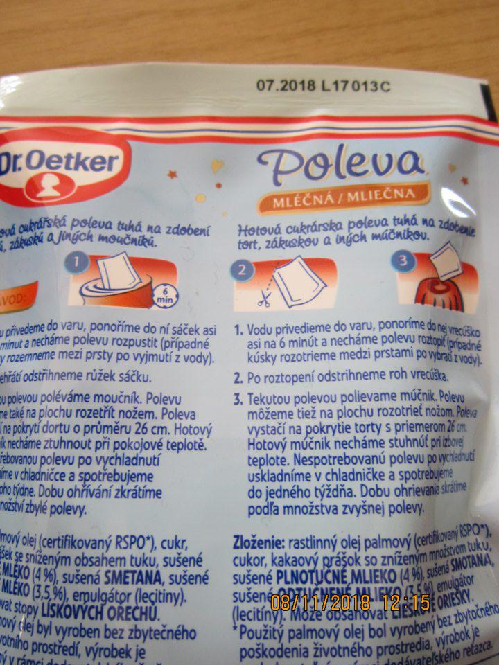 Predaj výrobku po dátume minimálnej trvanlivosti. 