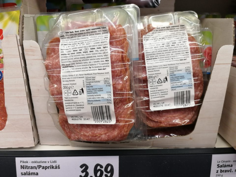 Výrobok ponúkaný na predaj po uplynutí dátumu spotreby.