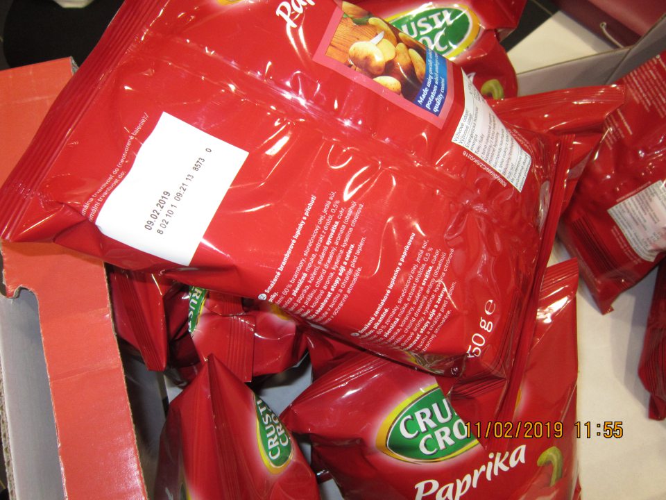 Tovar po dátume minimálnej trvanlivosti Crusti Croc v počte 10 kusov. 