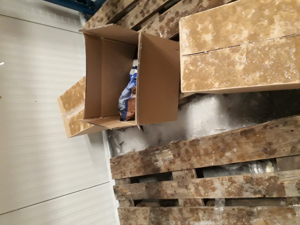 Obaly potravín aj podlahy mraziacich zariadení pokryté hrubou vrstvou ľadu so zamrznutým kondenzom.