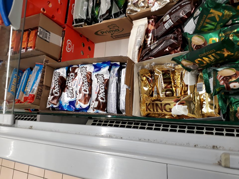 znečistenie mraziaceho zariadenia slúžiaceho na uchovávanie mrazených krémov