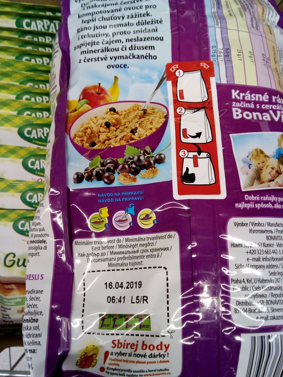 Predaj výrobku po dátume minimálnej trvanlivosti.
