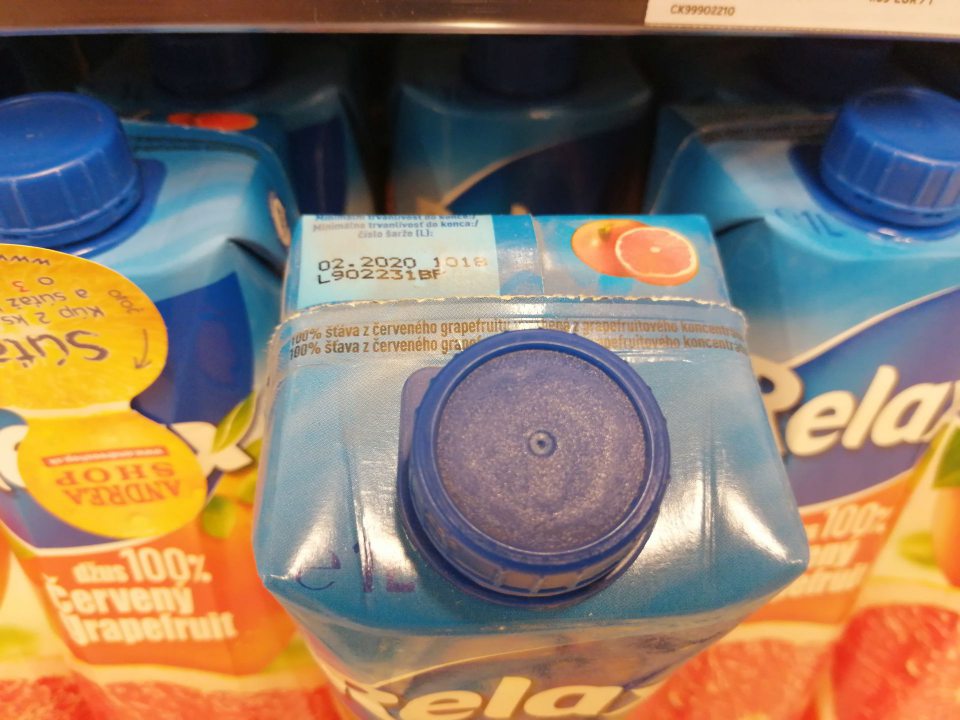 Výrobky ponúkané na predaj po uplynutí dátumu minimálnej trvanlivosti.