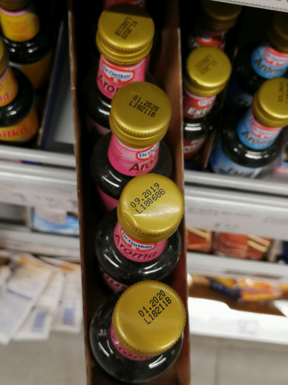 Výrobky ponúkané na predaj po uplynutí dátumu minimálnej trvanlivosti.