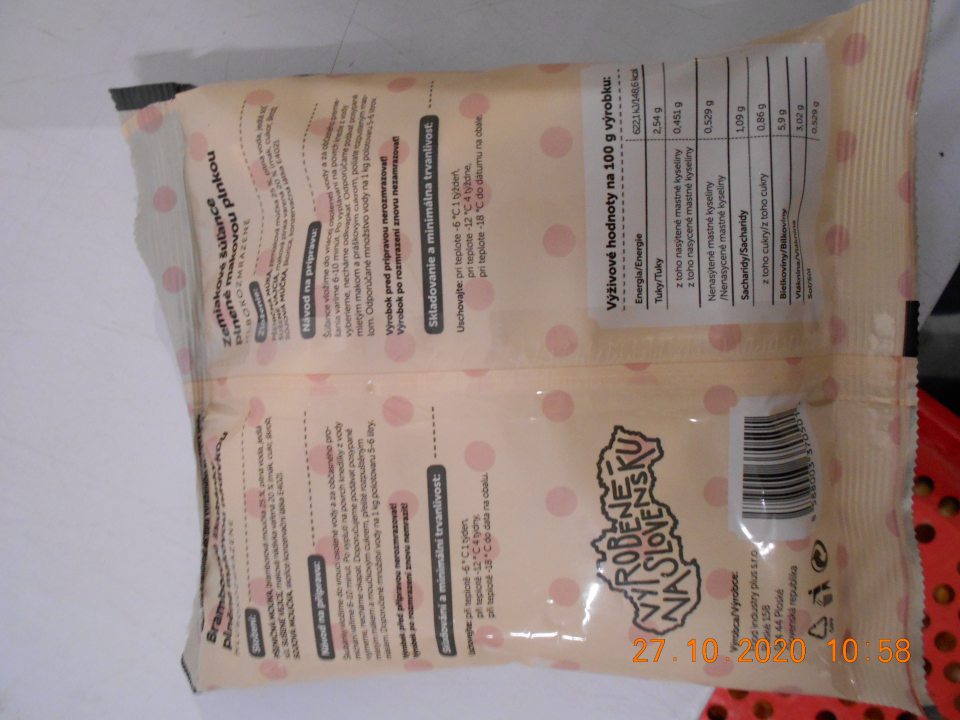 Nedostatočne vytlačený- nečitateľný údaj o dátume minimálnej trvanlivosti.