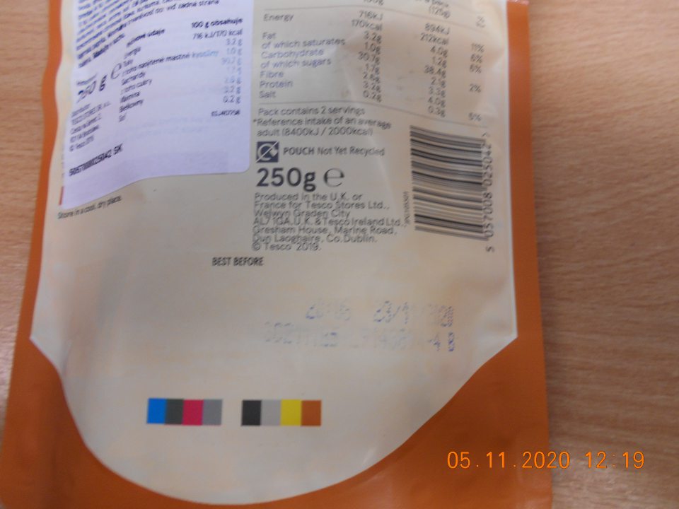 Zistený nečitateľný údaj o dátume minimálnej trvanlivosti.