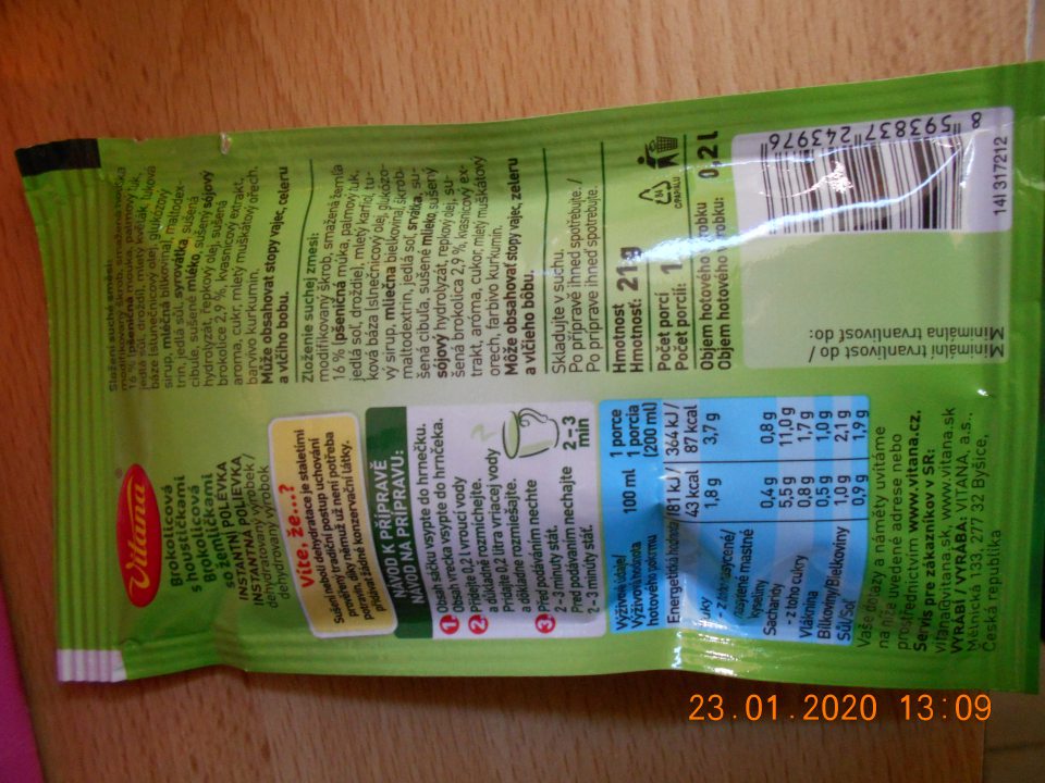 Zistený chýbajúci údaj o dátume minimálnej trvanlivosti.