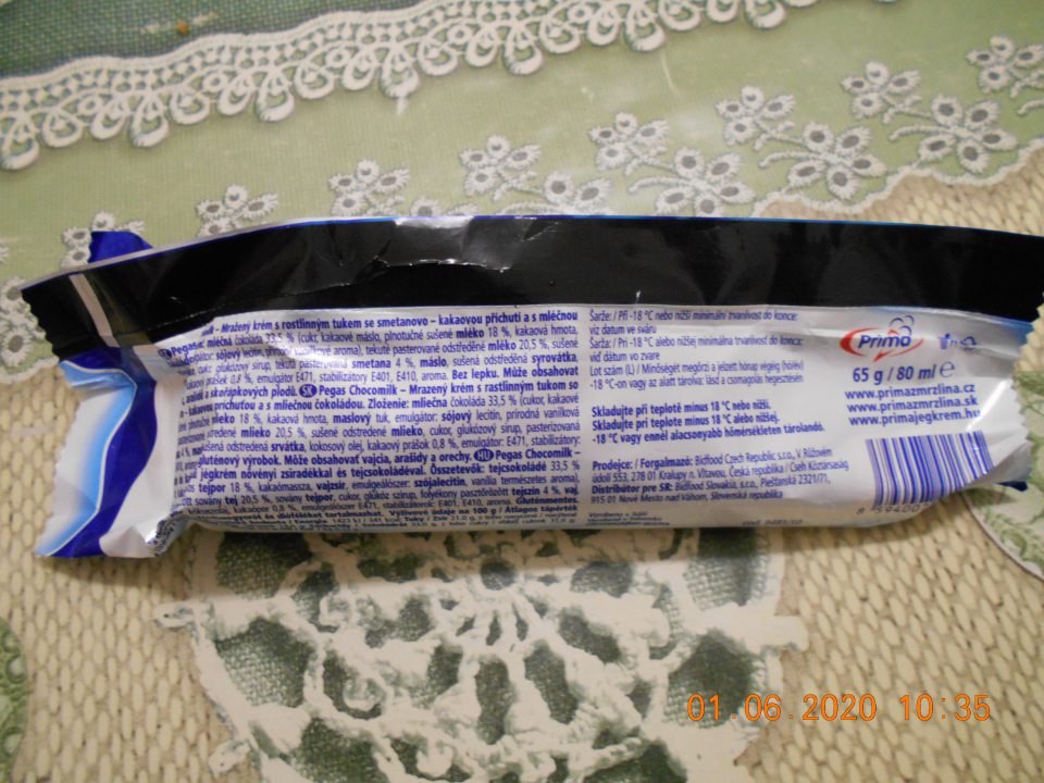 Zistený chýbajúci údaj o dátume minimálnej trvanlivosti u jedného druhu mrazeného krému.