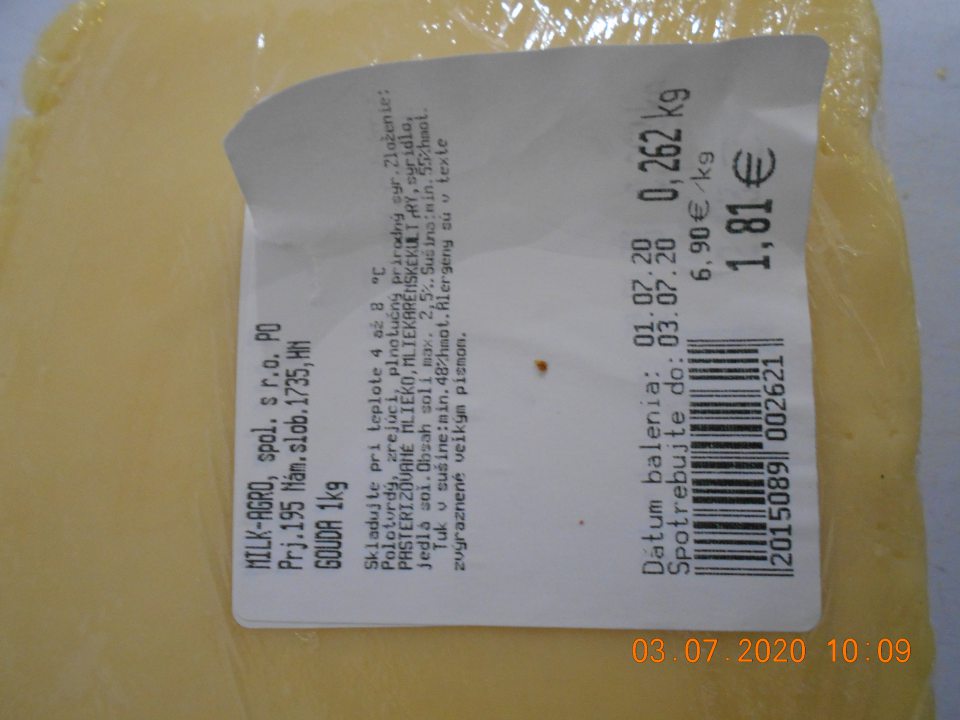 Zistené uvádzanie do obehu štyroch druhov potravinárskych výrobkov- syrov, predávaných spotrebiteľovi po ich rozbalení z pôvodného obalu a znovuzabalení predajcom, pričom následne tento prelepil svoje pôvodné etikety a predĺžil tak údaj o dátume ich spotreby, čím uviedol spotrebiteľa do omylu a zároveň ponúkal na predaj tento tovar po ukončení tohto dátumu (predtým na etikete skráteného oproti dátumu, uvedeného od výrobcu).