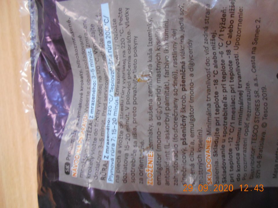 V zložení 2 druhov potravín neuvedené % zložky.