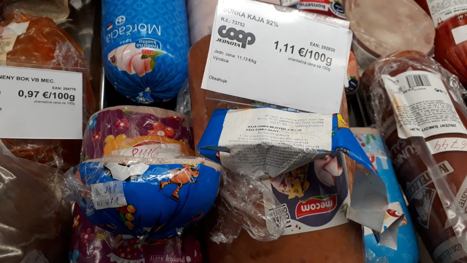 predaj mäsového výrobku po skrátenom dátume spotreby
