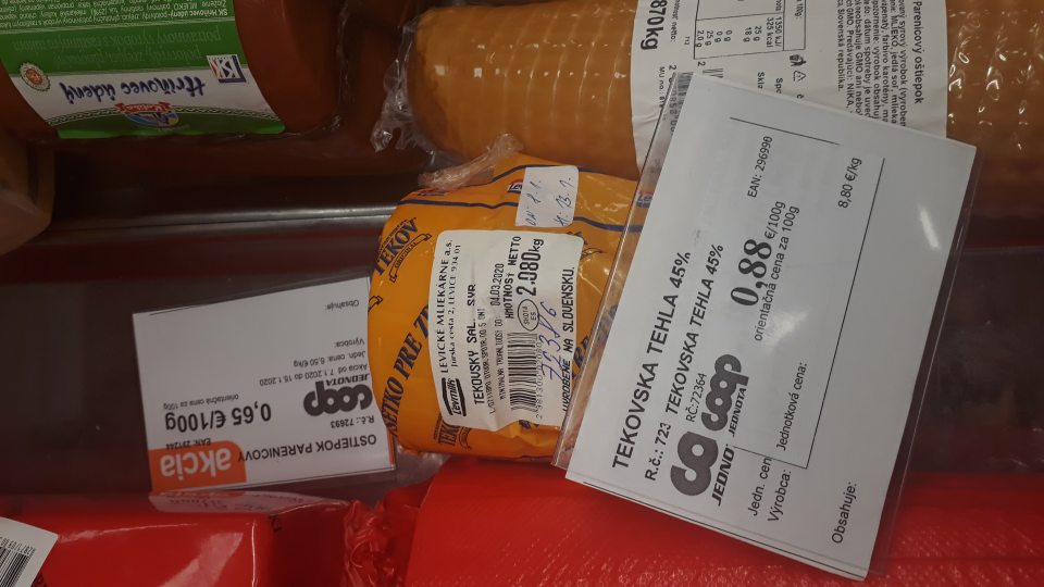 predaj syra po uplynutom skrátenom dátume spotreby